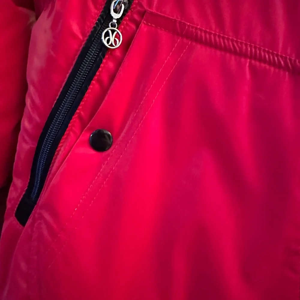 Dolcezza Red Puffer Coat - Picture 7 of 8